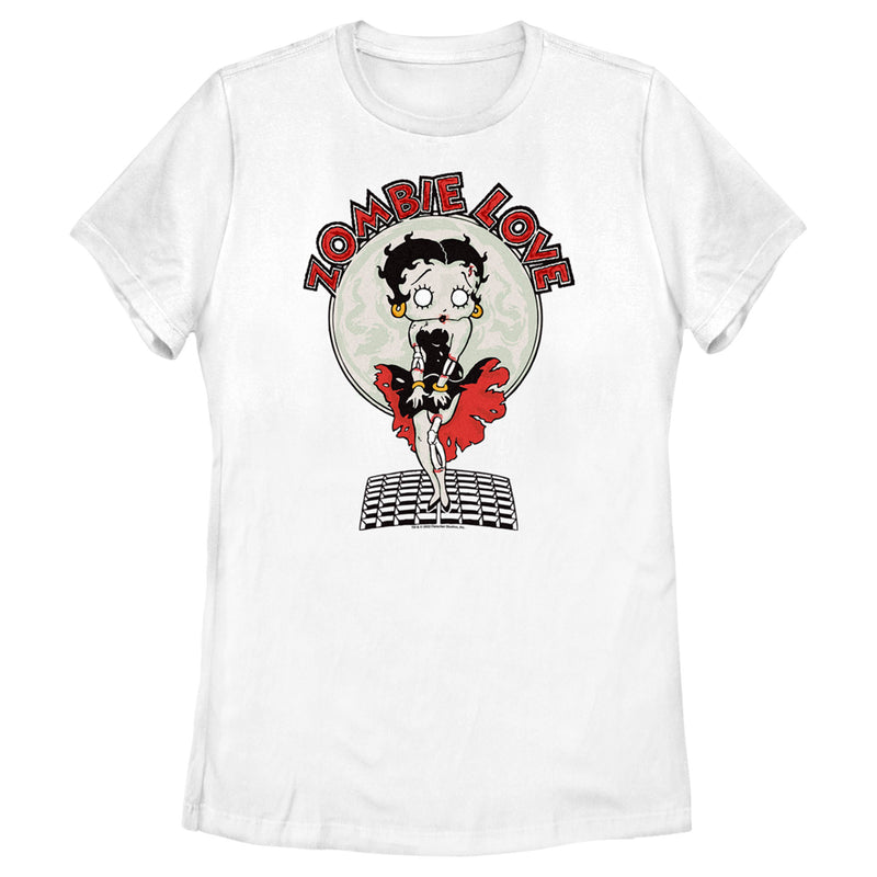 Women's Betty Boop Valentine's Day Zombie Love Dress T-Shirt