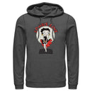 Men's Betty Boop Valentine's Day Zombie Love Dress Pull Over Hoodie