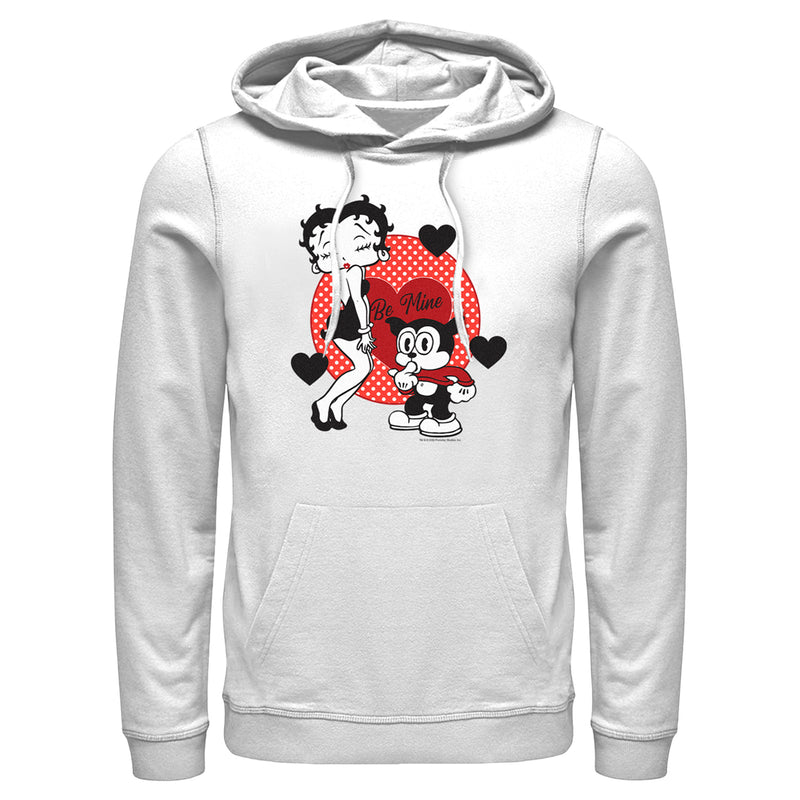 Men's Betty Boop Valentine's Day Bimbo Be Mine Pull Over Hoodie