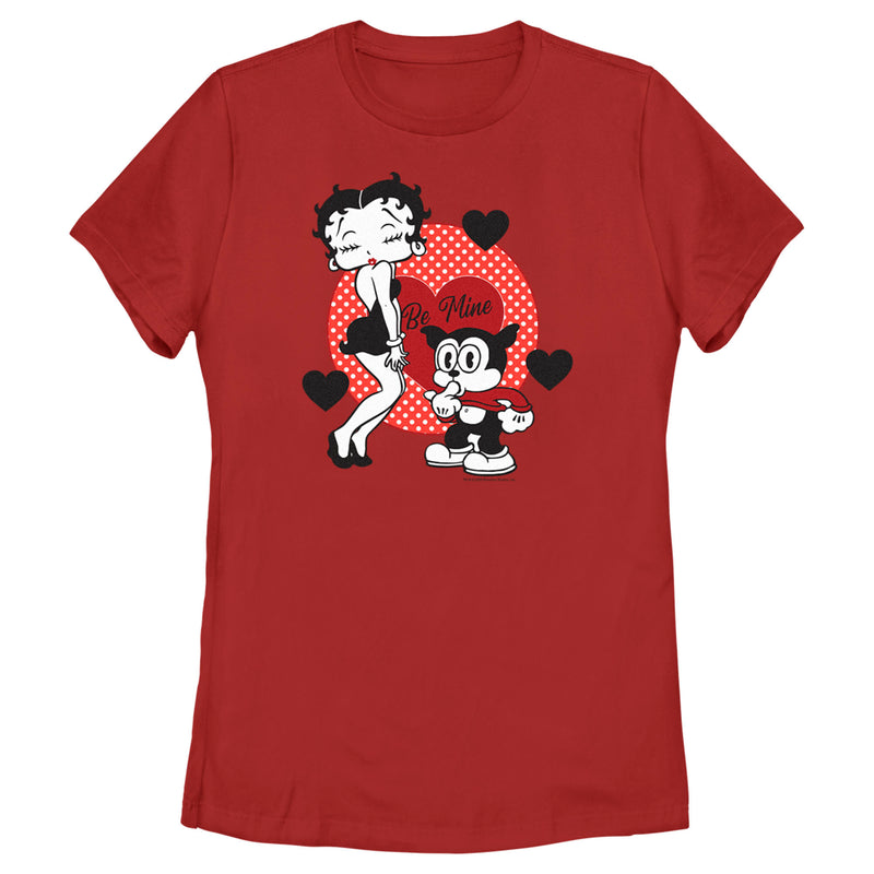 Women's Betty Boop Valentine's Day Bimbo Be Mine T-Shirt