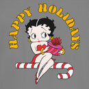 Junior's Betty Boop Happy Holidays Candy Cane T-Shirt