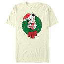 Men's Betty Boop Christmas Characters Wreath T-Shirt