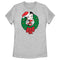 Women's Betty Boop Christmas Characters Wreath T-Shirt