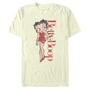 Men's Betty Boop Distressed Red Portrait T-Shirt