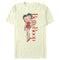 Men's Betty Boop Distressed Red Portrait T-Shirt