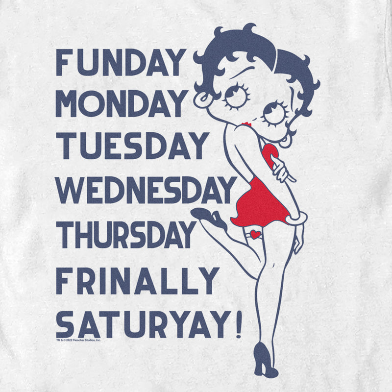 Men's Betty Boop Days of the Week T-Shirt