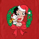 Men's Betty Boop Christmas Wreath T-Shirt