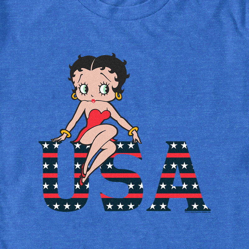 Men's Betty Boop USA Logo T-Shirt