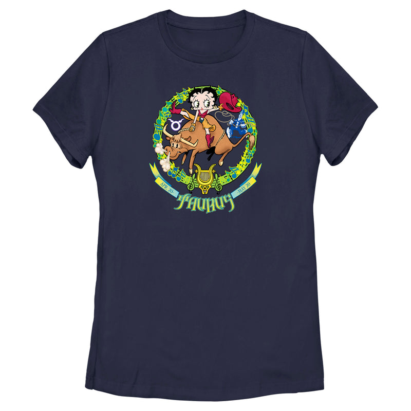 Women's Betty Boop Taurus Zodiac T-Shirt