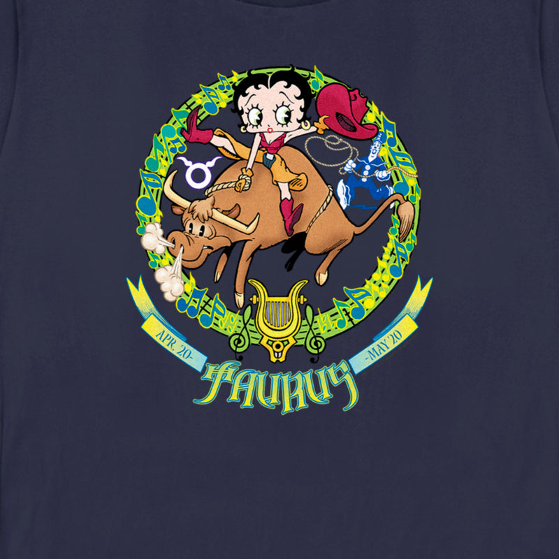 Women's Betty Boop Taurus Zodiac T-Shirt