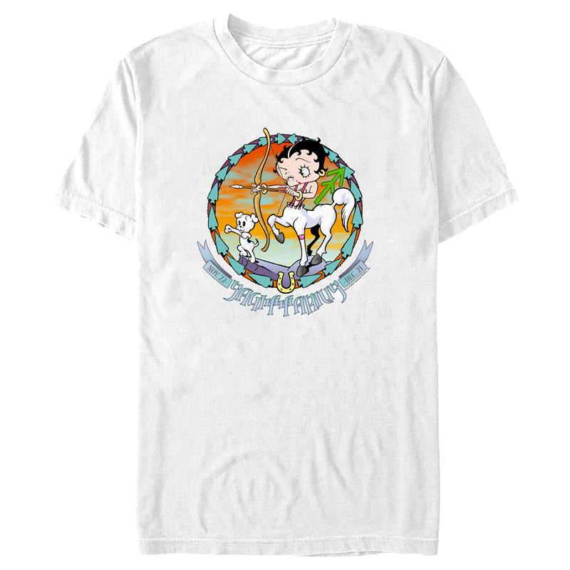 Men's Betty Boop Sagittarius Zodiac T-Shirt