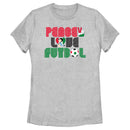 Women's Betty Boop Peace Love Soccer T-Shirt