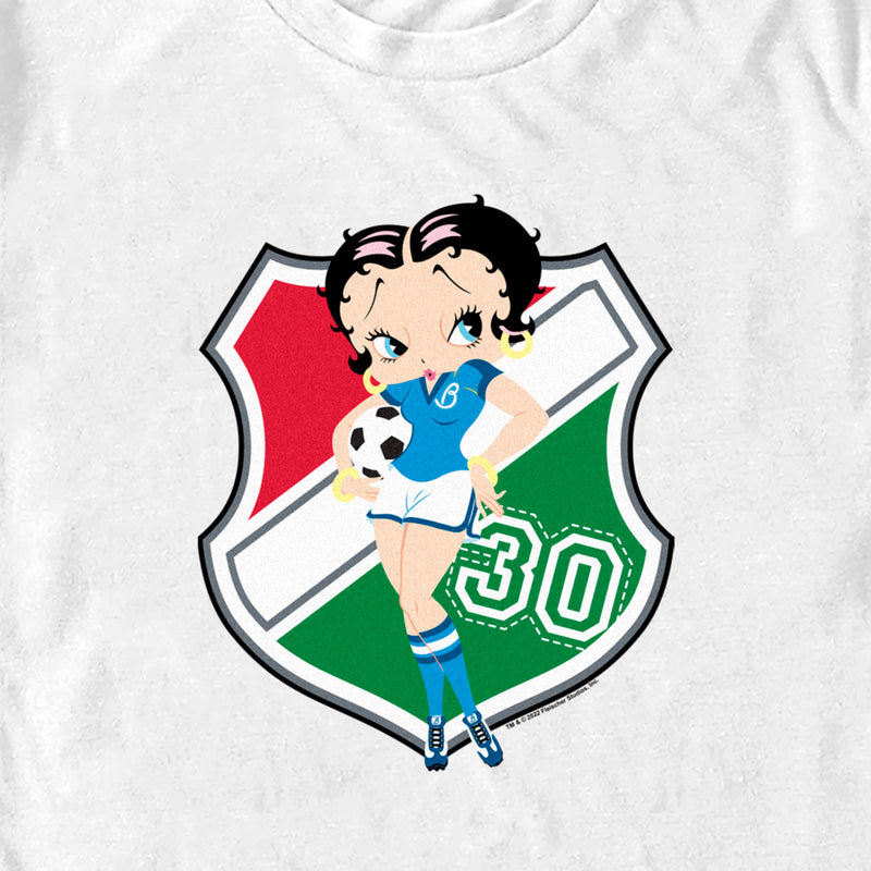 Men's Betty Boop Italy Soccer Badge T-Shirt