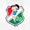 Women's Betty Boop Italy Soccer Badge T-Shirt