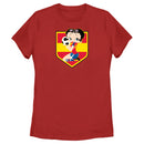 Women's Betty Boop Spain Soccer Badge T-Shirt