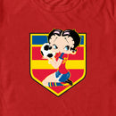 Men's Betty Boop Spain Blue Soccer Badge T-Shirt