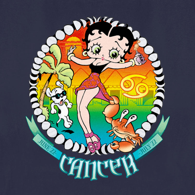 Women's Betty Boop Cancer Zodiac T-Shirt