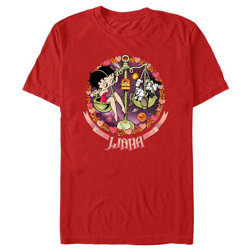 Men's Betty Boop Libra Zodiac T-Shirt