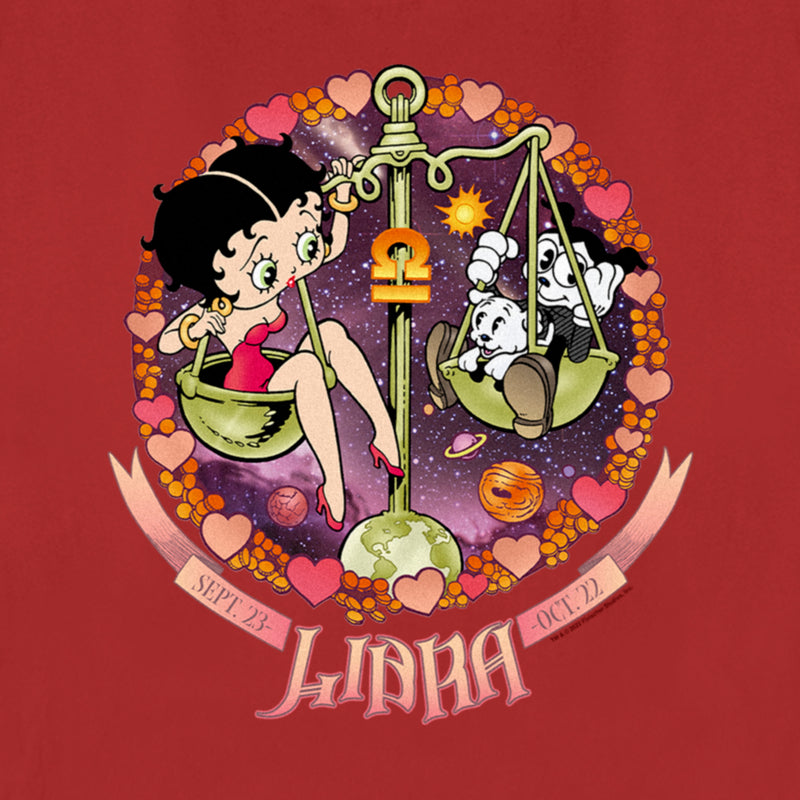 Women's Betty Boop Libra Zodiac T-Shirt