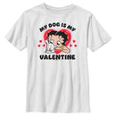 Boy's Betty Boop My Dog Is My Valentine T-Shirt