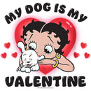 Boy's Betty Boop My Dog Is My Valentine T-Shirt