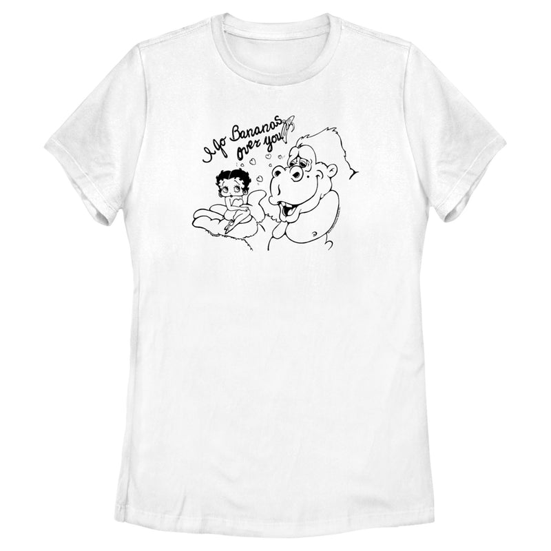 Women's Betty Boop I Go Bananas Over You T-Shirt