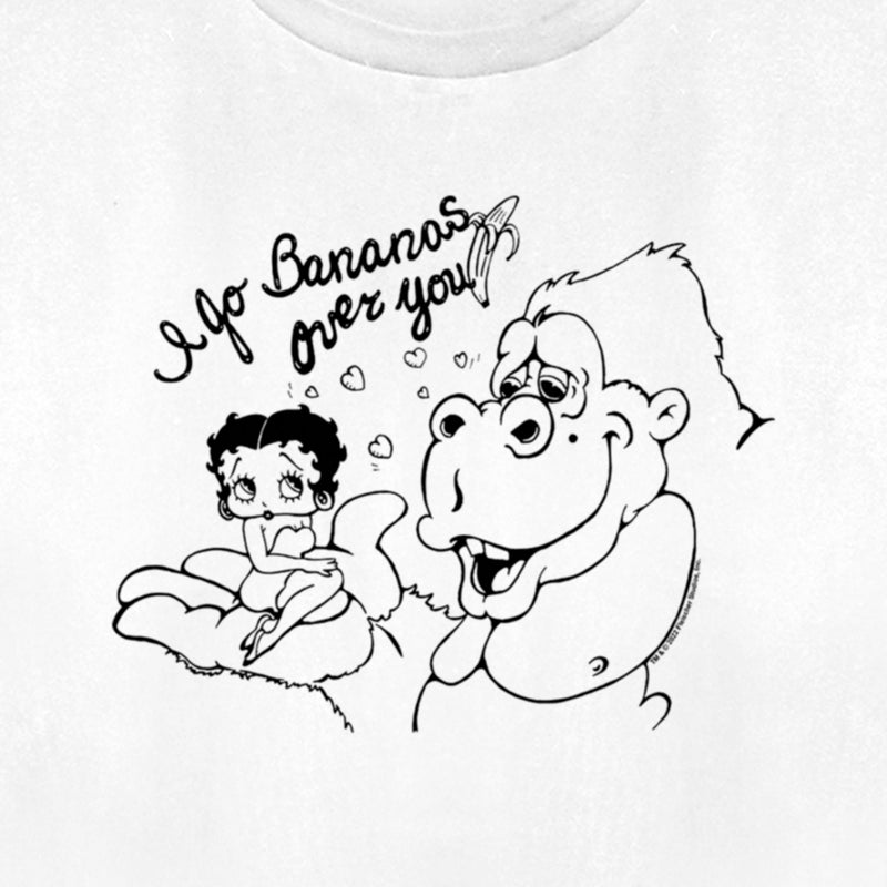 Women's Betty Boop I Go Bananas Over You T-Shirt