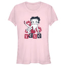 Junior's Betty Boop XOXO Kisses T-Shirt