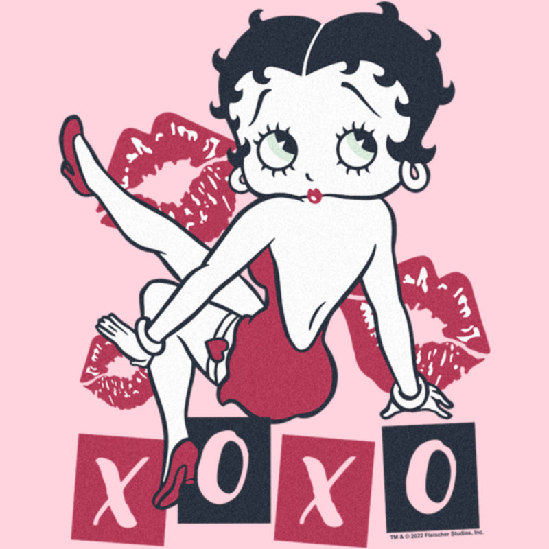 Junior's Betty Boop XOXO Kisses T-Shirt