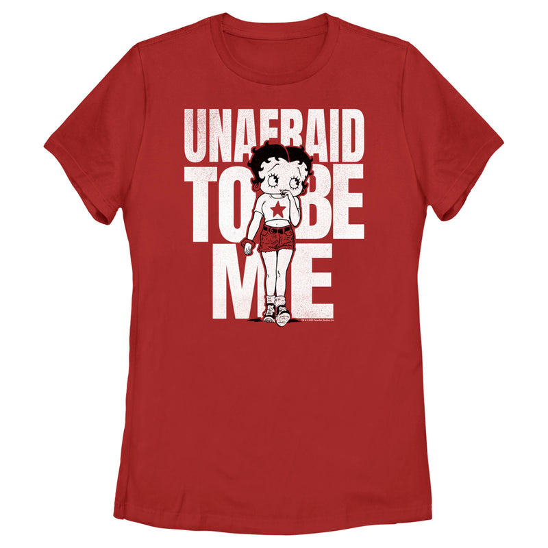 Women's Betty Boop Unafraid to Be Me T-Shirt