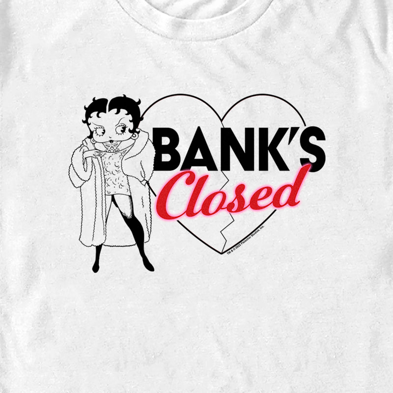 Men's Betty Boop Bank's Closed T-Shirt