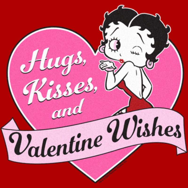 Junior's Betty Boop Valentine Wishes T-Shirt