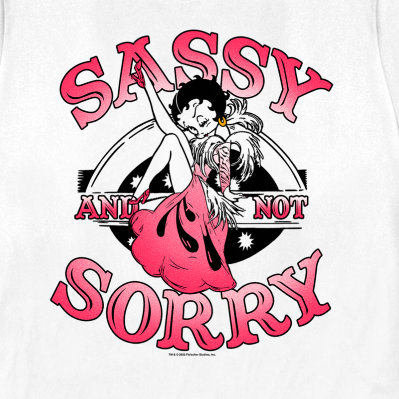 Women's Betty Boop Sassy and Not Sorry T-Shirt