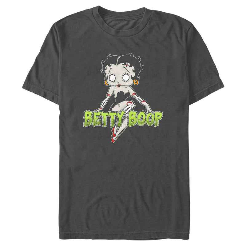 Men's Betty Boop Halloween Zombie Logo T-Shirt