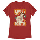 Women's Betty Boop Love the Earth T-Shirt