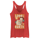 Women's Betty Boop Love the Earth Racerback Tank Top