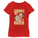 Girl's Betty Boop Love the Earth T-Shirt