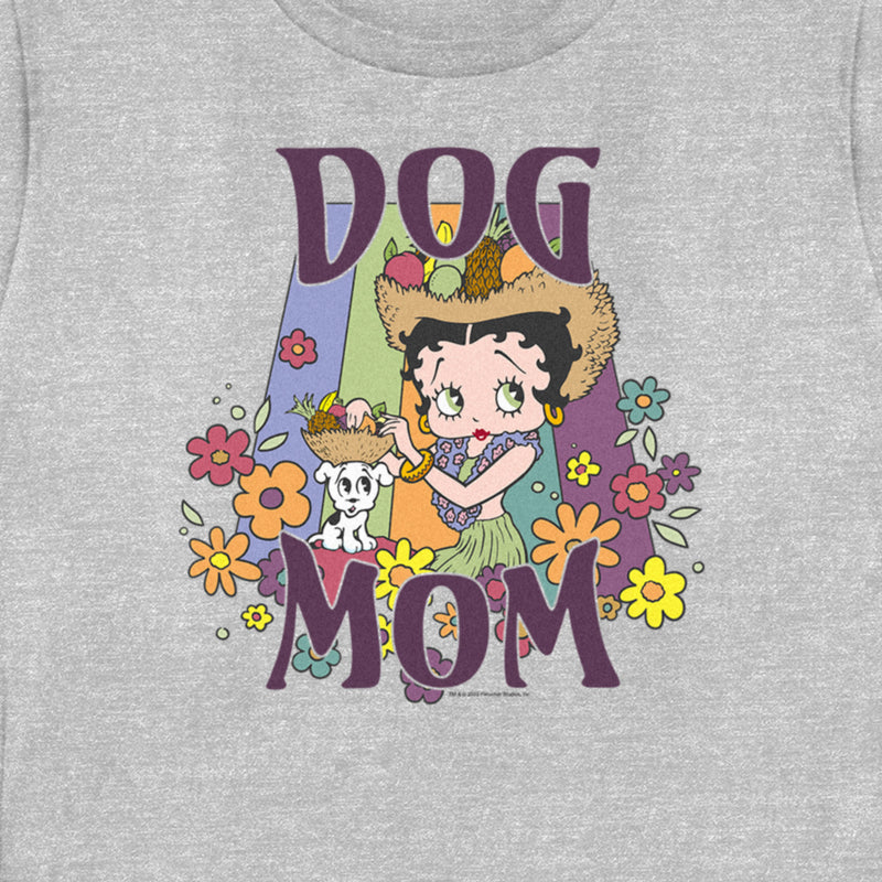 Women's Betty Boop Floral Dog Mom T-Shirt