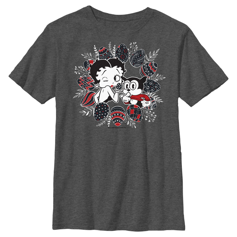 Boy's Betty Boop Easter Egg Frame T-Shirt