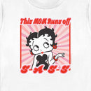 Women's Betty Boop This Mom Runs Off Sass T-Shirt