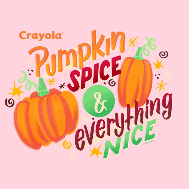 Junior's Crayola Pumpkin Spice Everything Nice T-Shirt