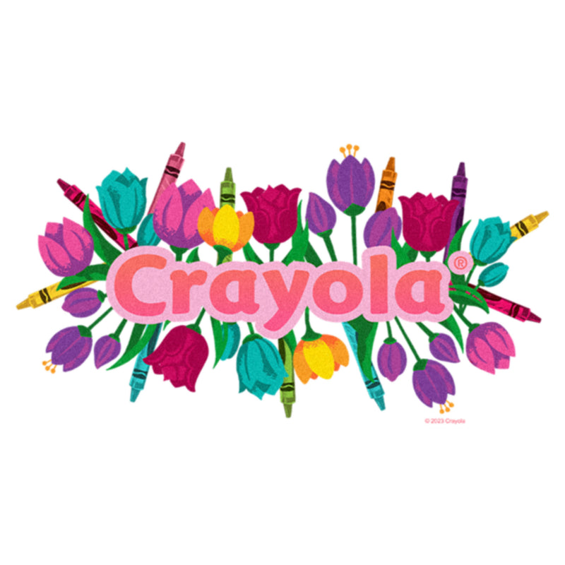 Women's Crayola Floral Logo T-Shirt