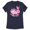 Women's Crayola Easter Hop Along Baby Bunny Pink T-Shirt