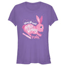 Junior's Crayola Easter Hop Along Baby Bunny Pink T-Shirt