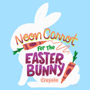 Men's Crayola Neon Carrot For The Easter Bunny T-Shirt