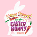 Junior's Crayola Neon Carrot For The Easter Bunny T-Shirt