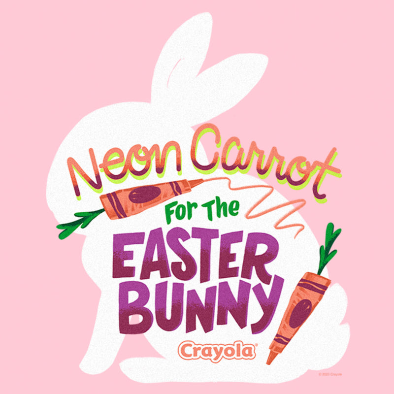 Girl's Crayola Neon Carrot For The Easter Bunny T-Shirt