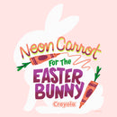 Toddler's Crayola Neon Carrot For The Easter Bunny Color T-Shirt