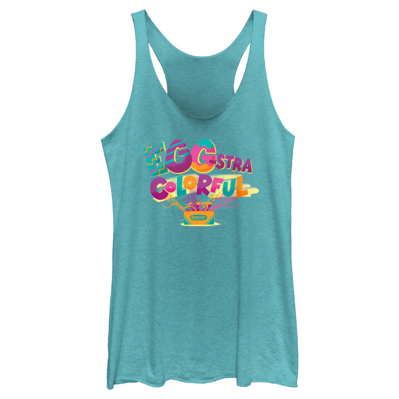 Women's Crayola Easter Egg-Stra Colorful Racerback Tank Top