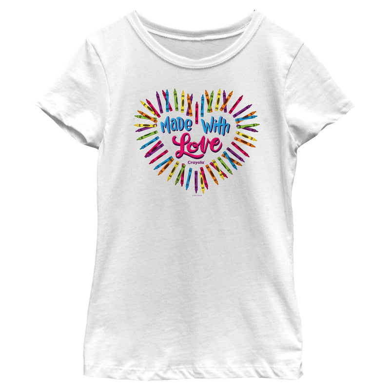 Girl's Crayola Made With Love T-Shirt